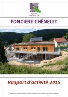 Parution du rapport d'activité de la FONCIERE 2015